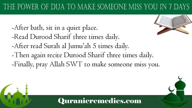 Dua to Make Someone Miss You