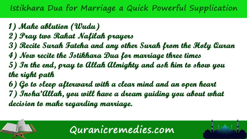 Istikhara Dua for Marriage
