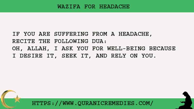 No.1 Best Wazifa For Headache: An Islamic Remedy That Works!
