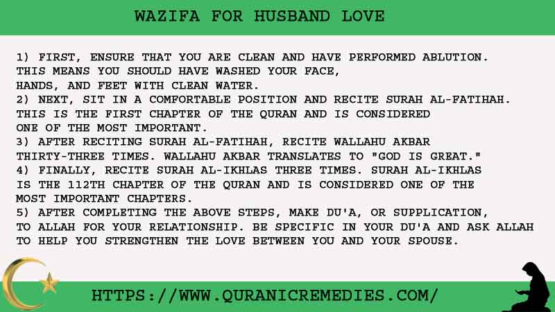 5 Powerful Wazifa For Husband Love